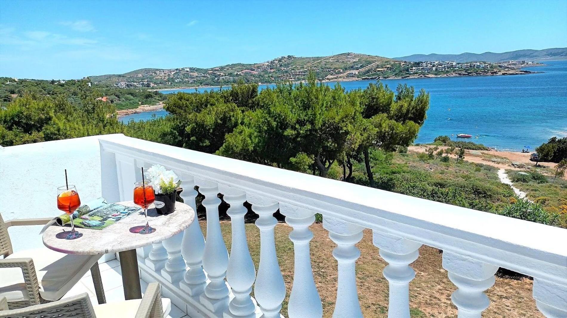 Dea Del Mare Complex In Front Of The Sea. Vila Sounion Exterior foto
